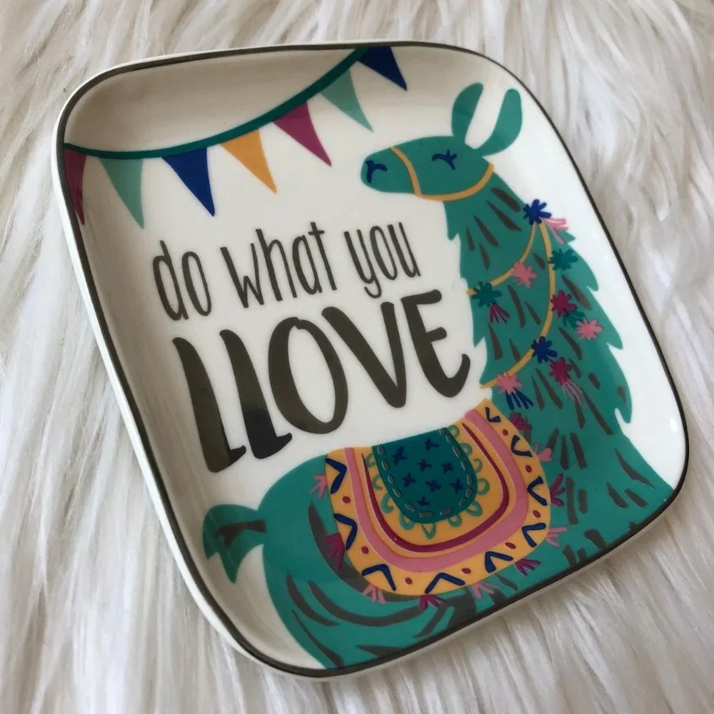 Llama Trinket Dish